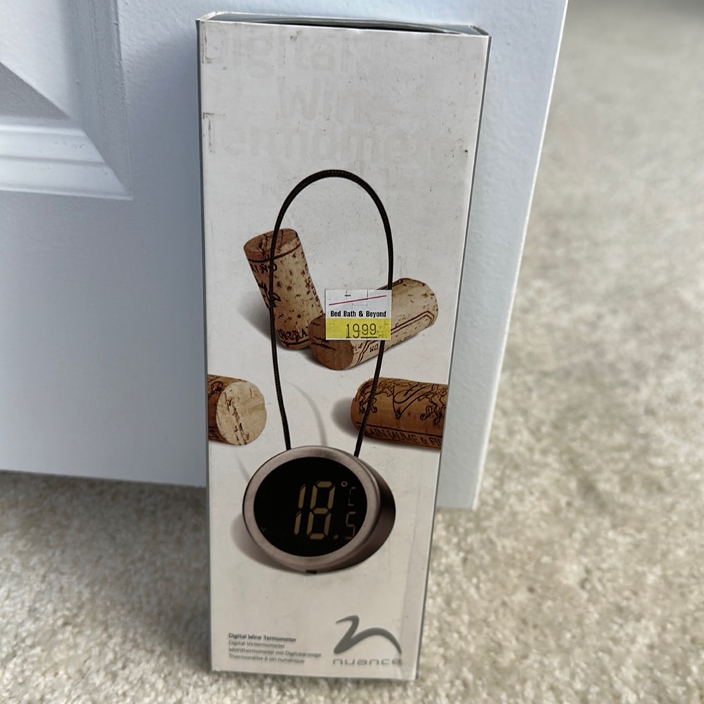 NWT Nuanca Digital Wine Thermometer